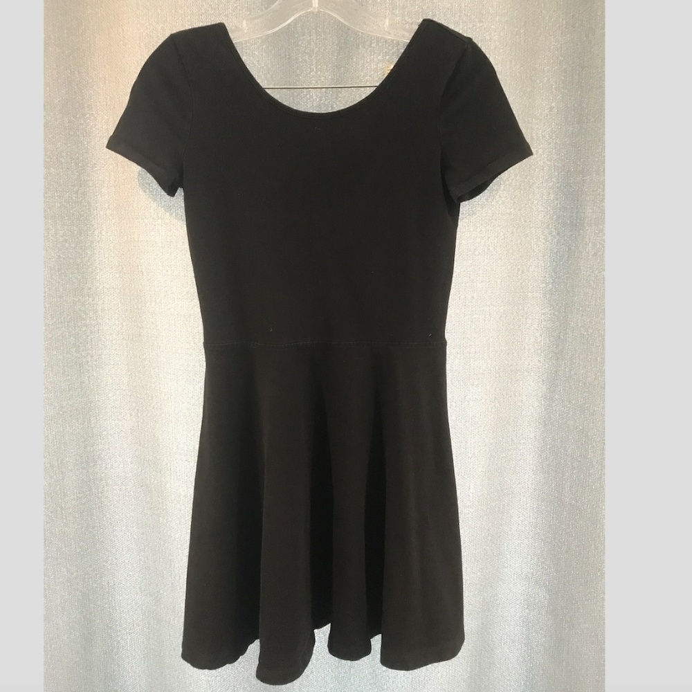 Black Bp Scoop Neck Skater Dress